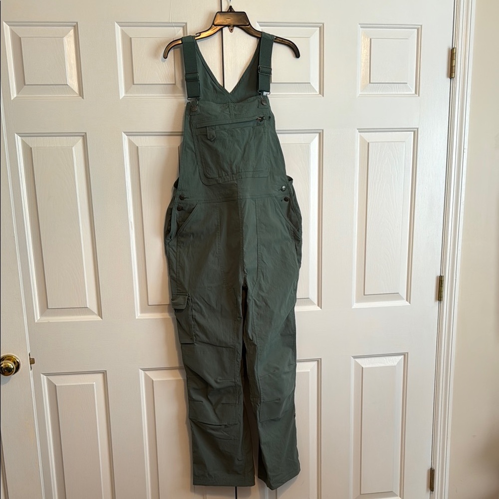 Duluth Trading Co Heriloom Gardening Overalls Fir Green sz Medium